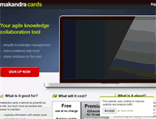 Tablet Screenshot of makandracards.com